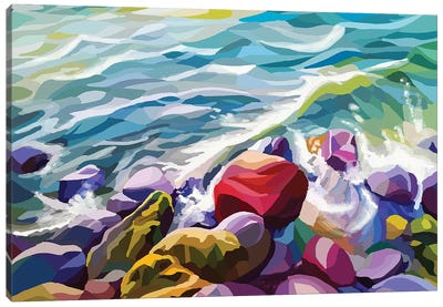 Sea Vibes Digital Canvas Art Print - Margo Ku