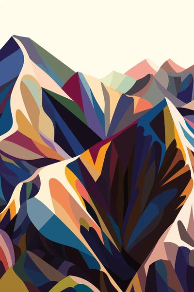 Rocky Mountains: Mountains Original Vertical by Margo Ku