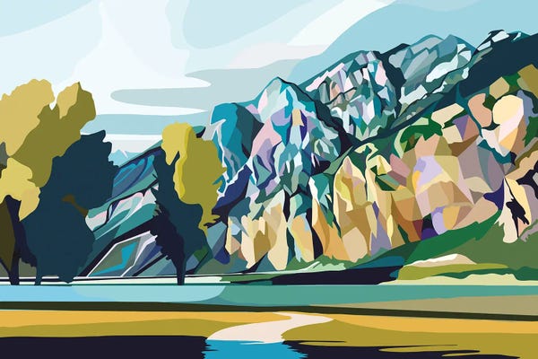 Large Modern Art - Canvas Prints: Como by Margo Ku