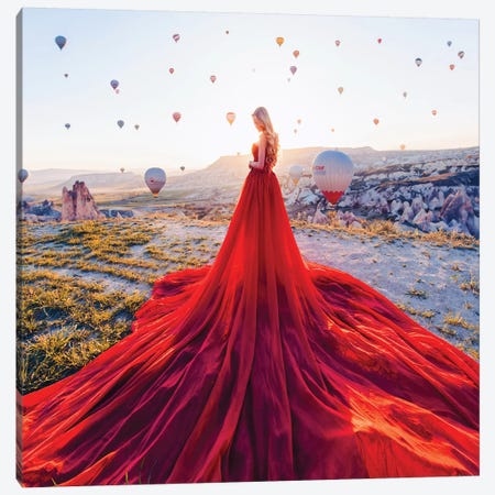 The Splendid Sun In Cappadocia Canvas Print #MKV116} by Hobopeeba Canvas Wall Art
