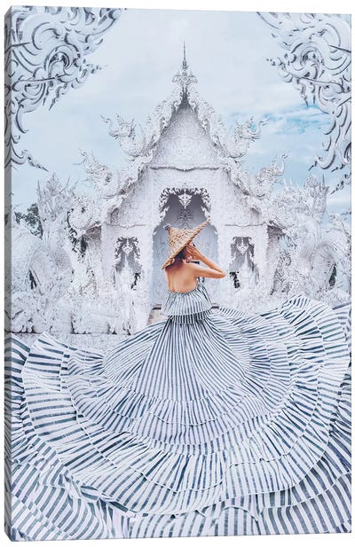The White World Canvas Art Print - Dress & Gown Art