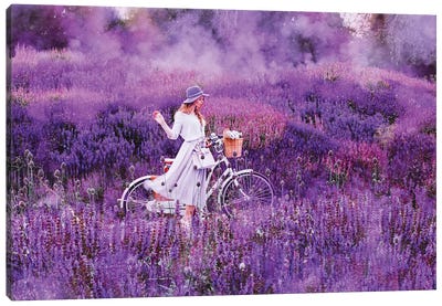 Violet Dreams Canvas Art Print - Country Scenic Photography