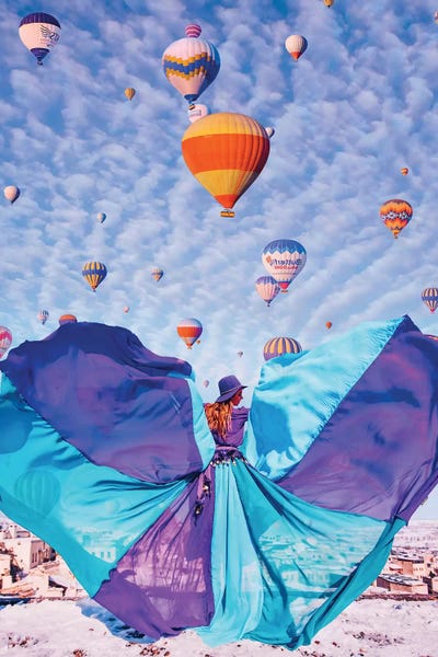 Hot Air Balloons: Blue Butterfly by Hobopeeba