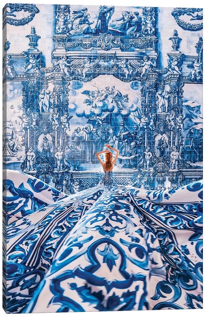 Azulejo Dream Canvas Art Print - Going Global