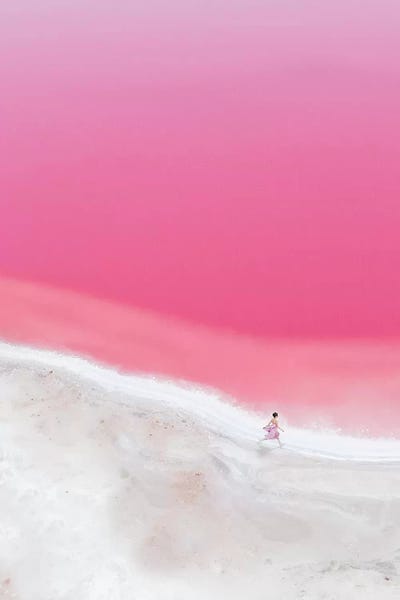 Hobopeeba: The Pink Mood In Hutt Lagoon I by Hobopeeba