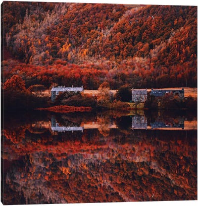 Autumn In Lake District National Park Canvas Art Print - Hobopeeba