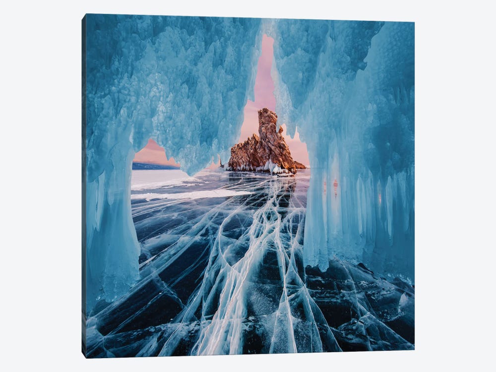Frozen Lake Baikal I by Hobopeeba 1-piece Canvas Art