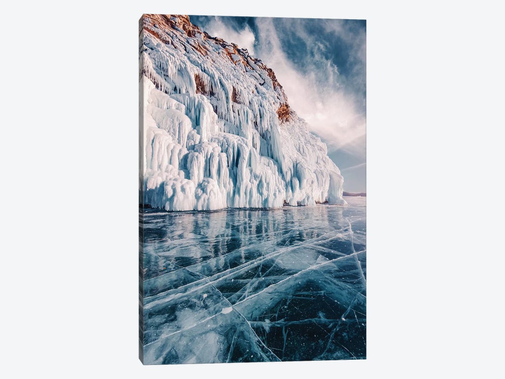 Frozen Lake Baikal II by Hobopeeba 1-piece Canvas Art Print