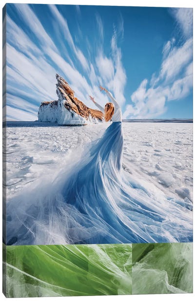 Skyline Waist Canvas Art Print - Glacier & Iceberg Art