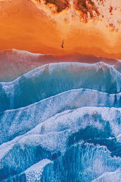 Aerial Beaches: Ocean From Above As A Painting III by Hobopeeba