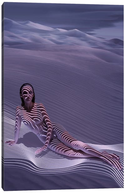 Dune Mermaid Canvas Art Print - Hobopeeba