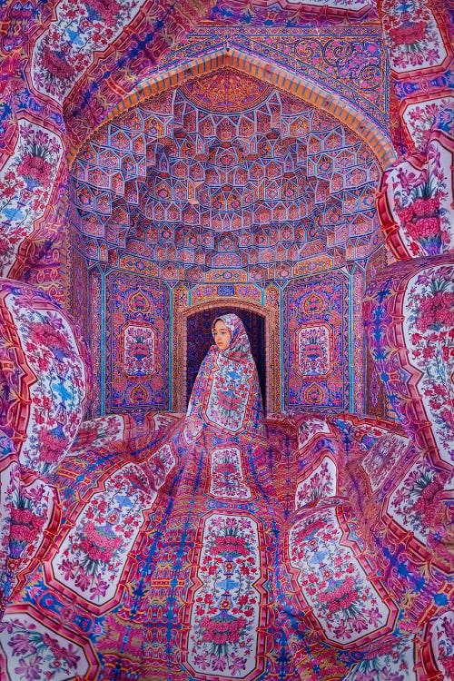 Pink Mosque by Hobopeeba wall art