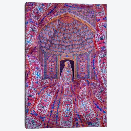 Pink Mosque Canvas Print #MKV206} by Hobopeeba Canvas Artwork
