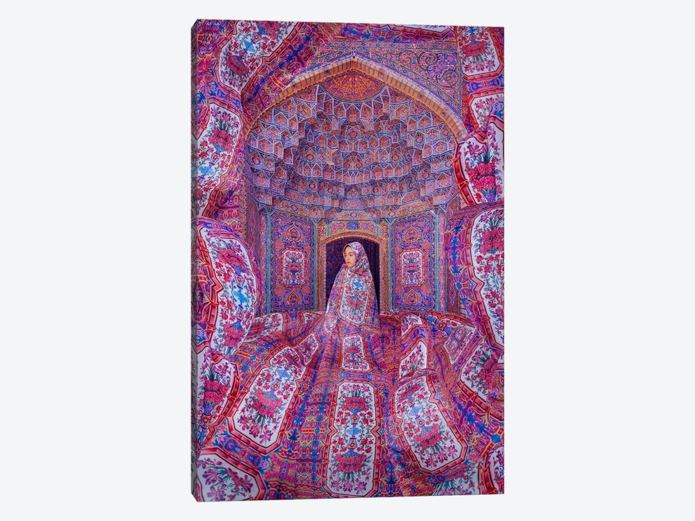 Pink Mosque by Hobopeeba 1-piece Canvas Art Print