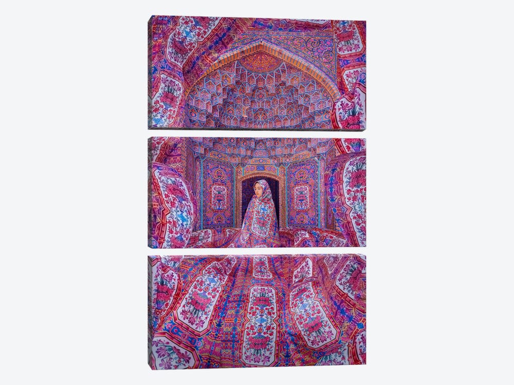 Pink Mosque by Hobopeeba 3-piece Art Print