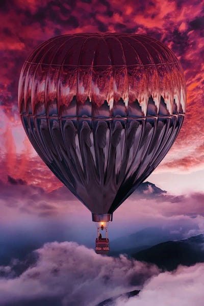 Hot Air Balloons: The Mirror Sunset Flight by Hobopeeba