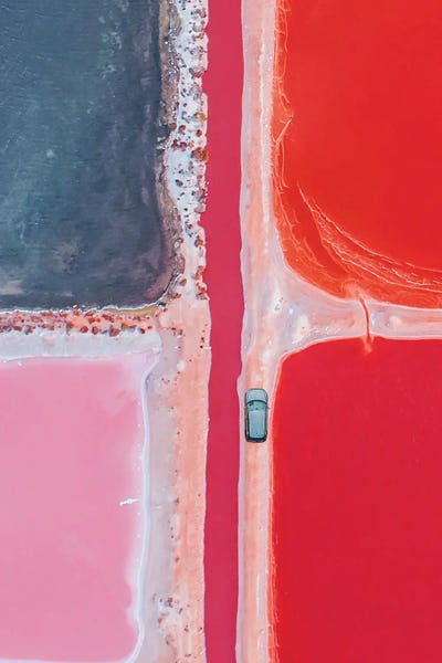 Large Modern Art - Canvas Prints: The Lake Like A Pieces Of Art by Hobopeeba