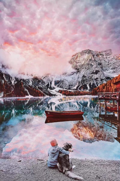 One Beautiful Moment On Lago Di Braies by Hobopeeba acrylic art print