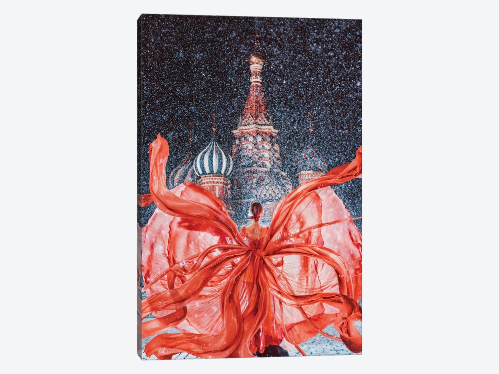 Red-Red-Red Red Square by Hobopeeba 1-piece Art Print