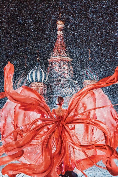 The Glitterati: Red-Red-Red Red Square by Hobopeeba