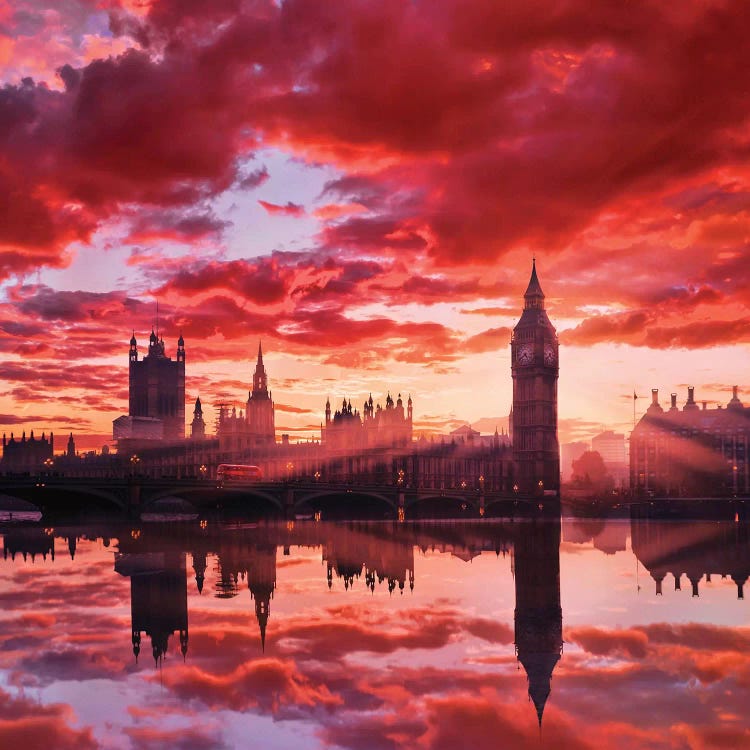 Sunny Big Ben by Hobopeeba wall art