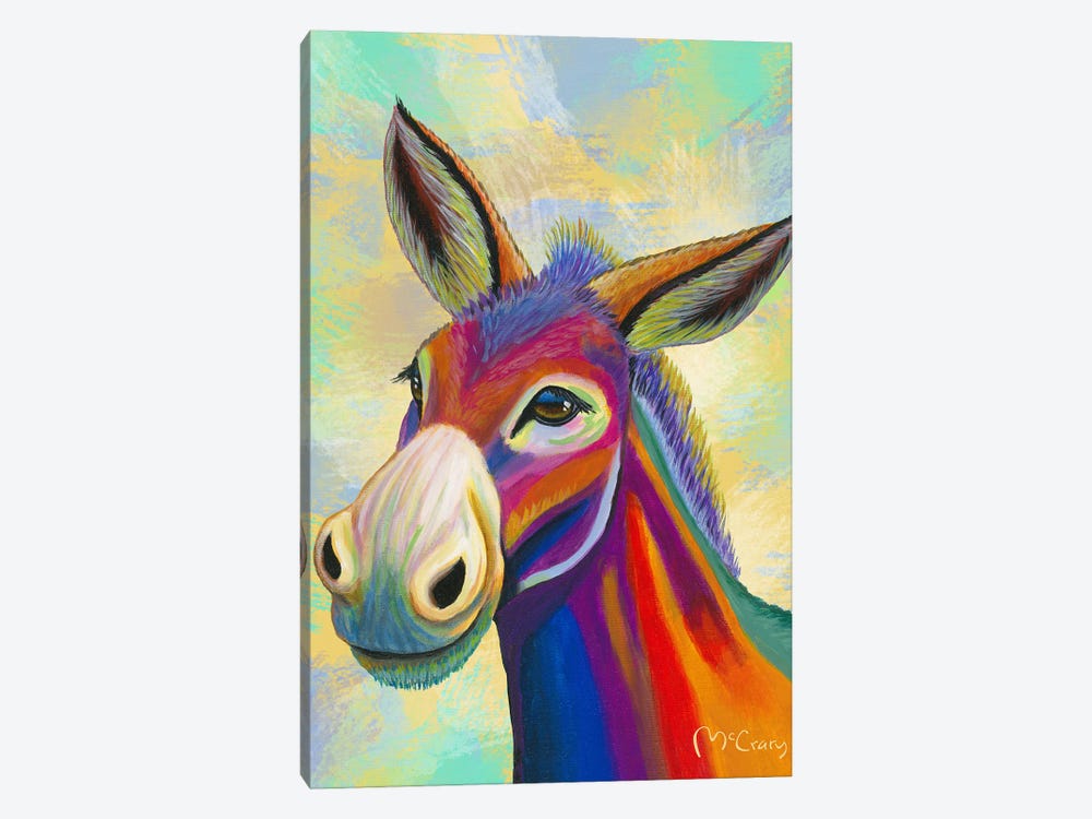 Donkey by Mike McCrary 1-piece Canvas Print