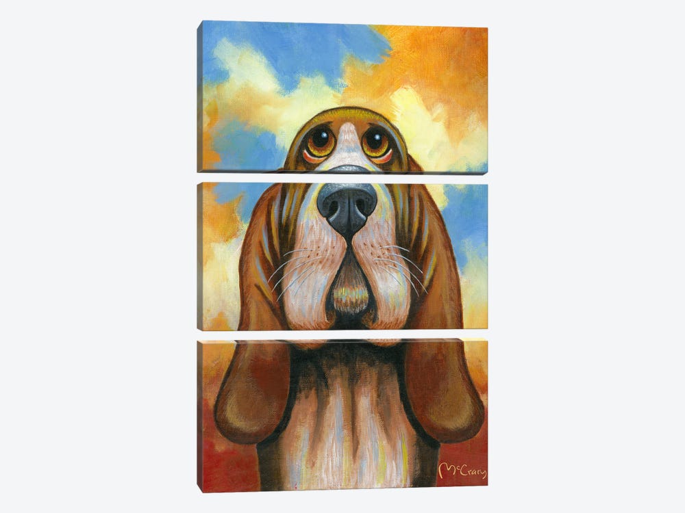 Bassett by Mike McCrary 3-piece Canvas Artwork
