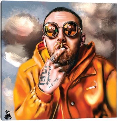 Mac Miller / Divine Canvas Art Print - Rap & Hip-Hop Art