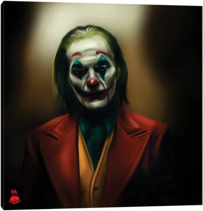 Joker Canvas Art Print - Mikey Camarda