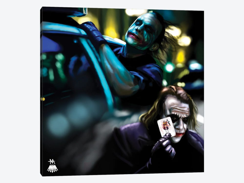 Joker / Dark Knight by Mikey Camarda 1-piece Canvas Art