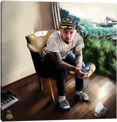 Mac Miller / Colors and Shapes Canvas Art Print - Mikey Camarda