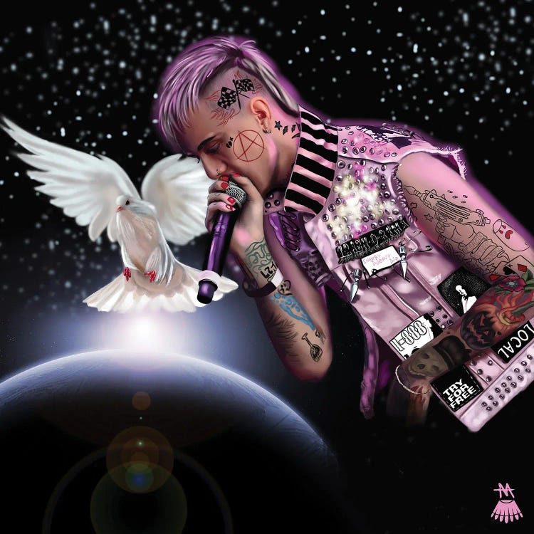 Lil Peep by Mikey Camarda wall art