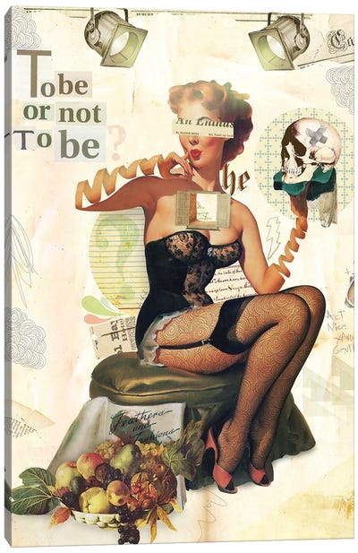 To Be Or Not To Be Canvas Art Print - Creativity Art