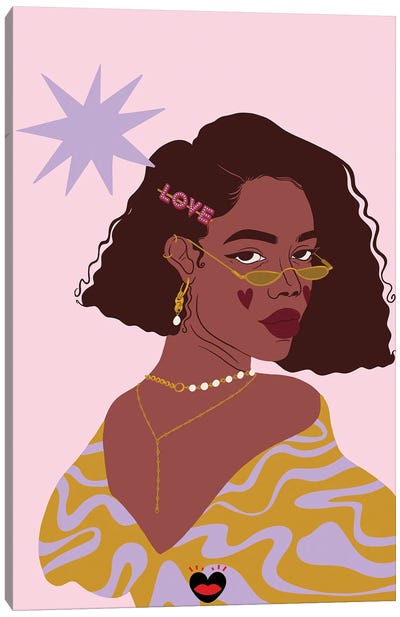 Love Yourself Canvas Art Print - Barbiecore