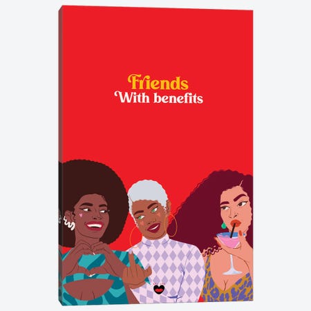 Friends With Benefits Canvas Print #MLB34} by Mlle Belamour Canvas Artwork