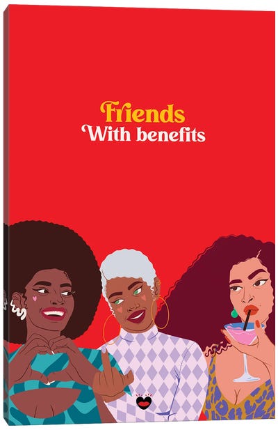 Friends With Benefits Canvas Art Print - Mlle Belamour