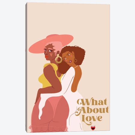 What About Love Canvas Print #MLB38} by Mlle Belamour Canvas Print