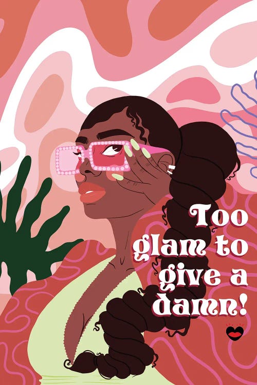 Too Glam by Mlle Belamour wall art