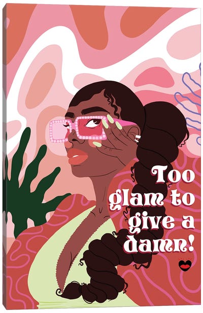 Too Glam Canvas Art Print - Mlle Belamour