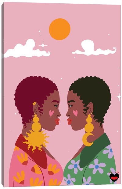 Twin Canvas Art Print - Mlle Belamour