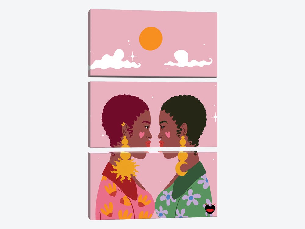 Twin by Mlle Belamour 3-piece Canvas Artwork