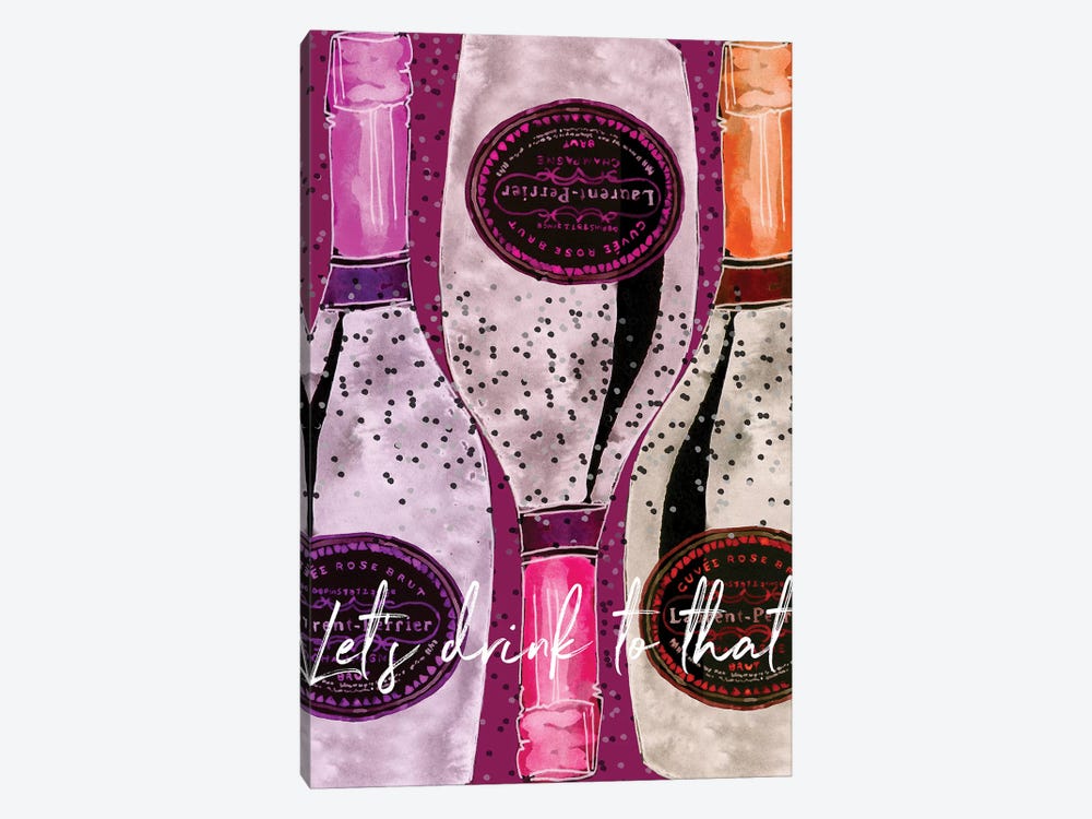 Let's Drink To That by Mercedes Lopez Charro 1-piece Canvas Wall Art