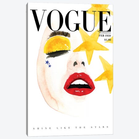 Vogue Shine Canvas Print #MLC109} by Mercedes Lopez Charro Canvas Print