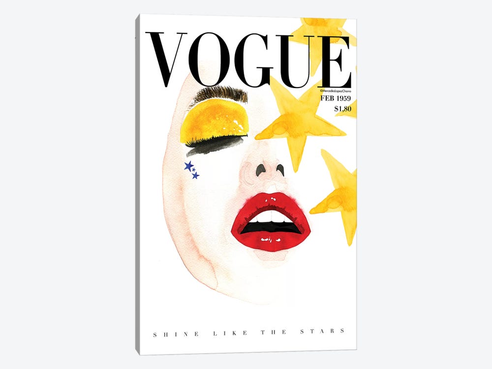 Vogue Shine by Mercedes Lopez Charro 1-piece Canvas Wall Art