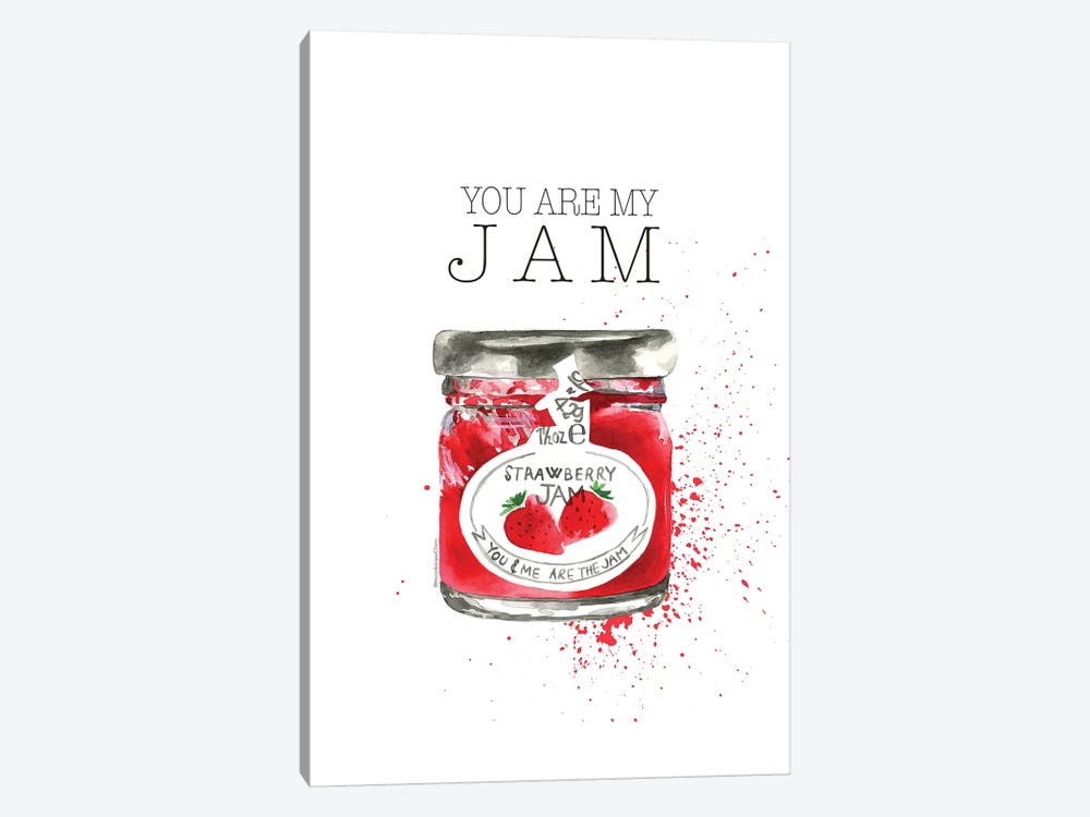 You Are My Jam by Mercedes Lopez Charro 1-piece Canvas Print