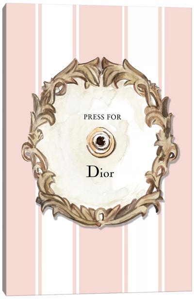 Press For Dior Canvas Art Print - Mercedes Lopez Charro