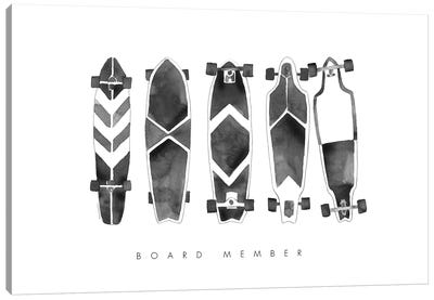 Board Member Canvas Art Print - Skateboarding