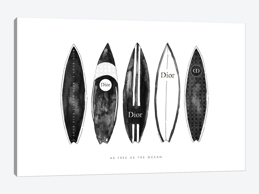 Dior Surfboards by Mercedes Lopez Charro 1-piece Art Print