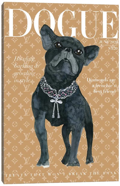 Dogue Canvas Art Print - French Bulldog Art