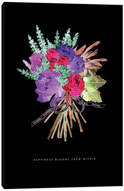 Chanel Bouquet Canvas Art Print - Mercedes Lopez Charro
